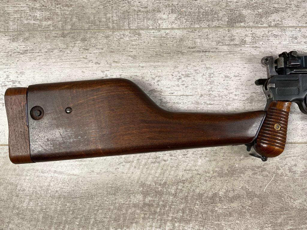 MAUSER OYSTER BAY C96 7.63X25 BROOMHANDLE SEMI AUTO PISTOL, JAMES EARL JONES COLLECTION, C&R #5-10712-PF