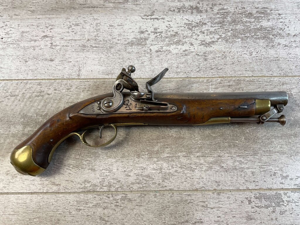 EAST INDIA CO. 1813 FLINTLOCK .69 CAL PISTOL, ANTIQUE #5-05965-AG