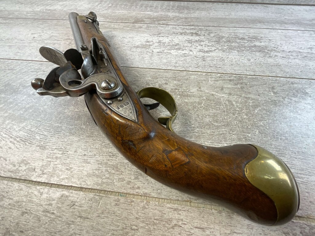 EAST INDIA CO. 1813 FLINTLOCK .69 CAL PISTOL, ANTIQUE #5-05965-AG