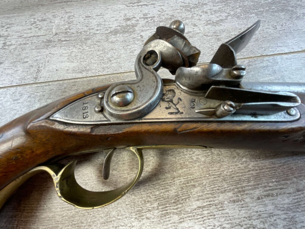EAST INDIA CO. 1813 FLINTLOCK .69 CAL PISTOL, ANTIQUE #5-05965-AG