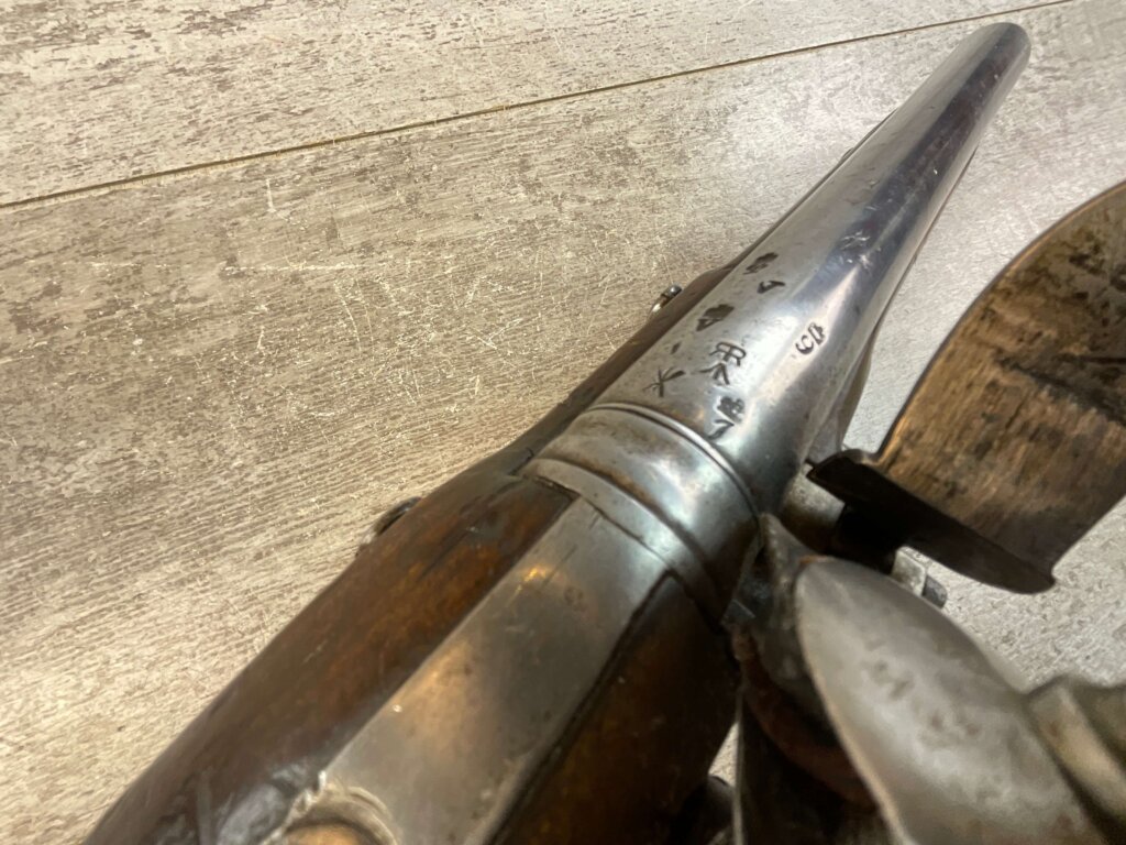 EAST INDIA CO. 1813 FLINTLOCK .69 CAL PISTOL, ANTIQUE #5-05965-AG