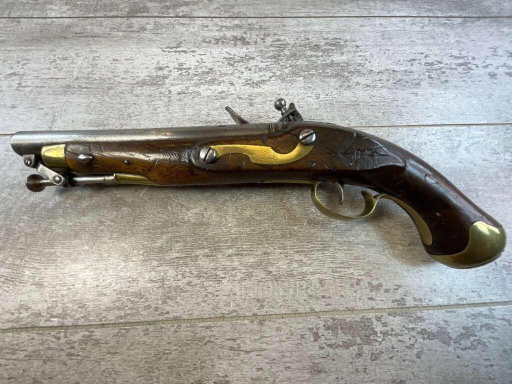 EAST INDIA CO. 1813 FLINTLOCK .69 CAL PISTOL, ANTIQUE #5-05965-AG