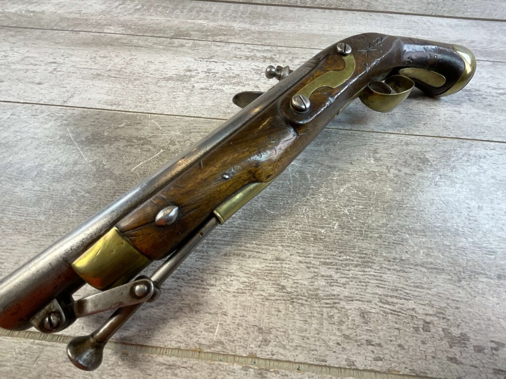 EAST INDIA CO. 1813 FLINTLOCK .69 CAL PISTOL, ANTIQUE #5-05965-AG