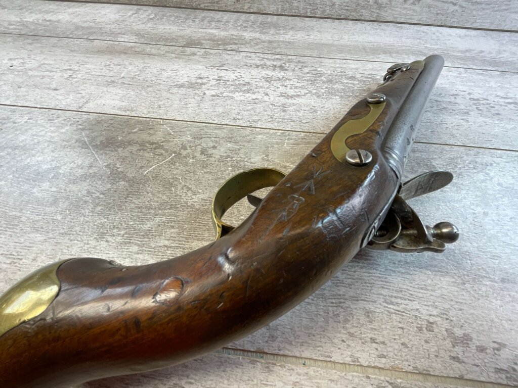 EAST INDIA CO. 1813 FLINTLOCK .69 CAL PISTOL, ANTIQUE #5-05965-AG