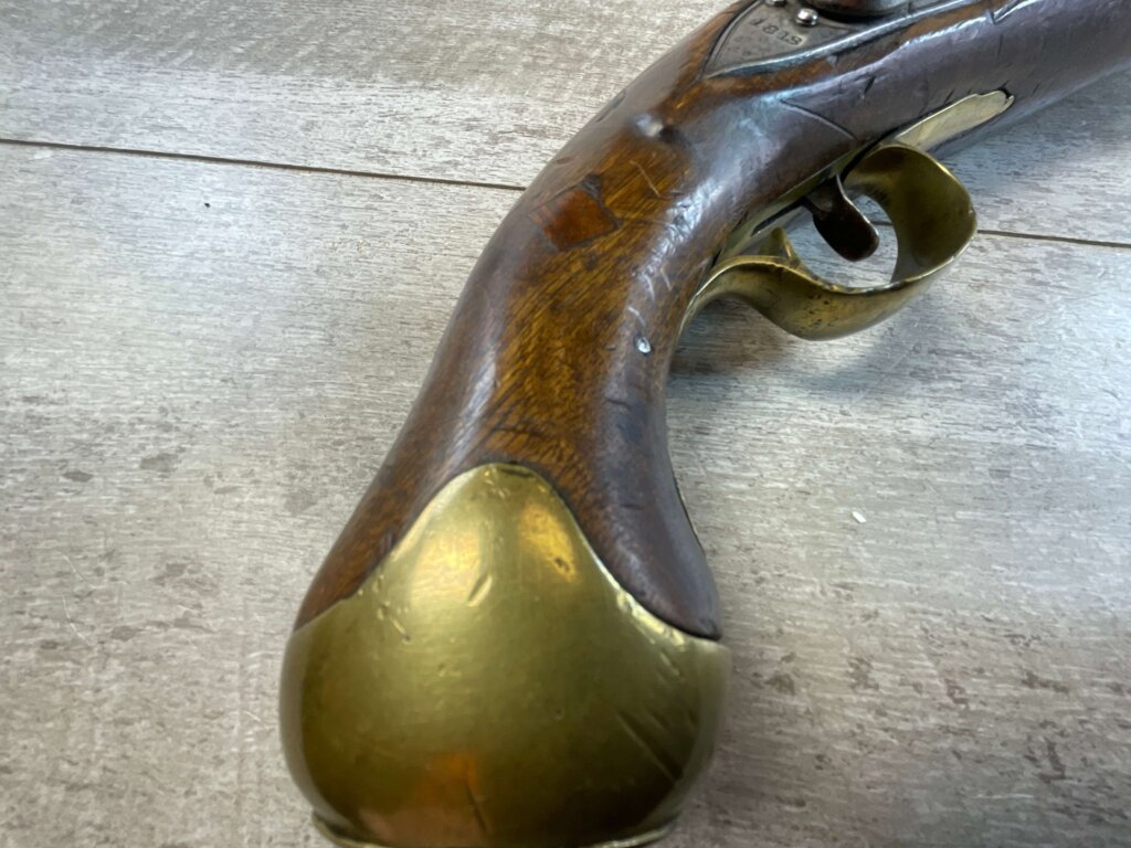 EAST INDIA CO. 1813 FLINTLOCK .69 CAL PISTOL, ANTIQUE #5-05965-AG