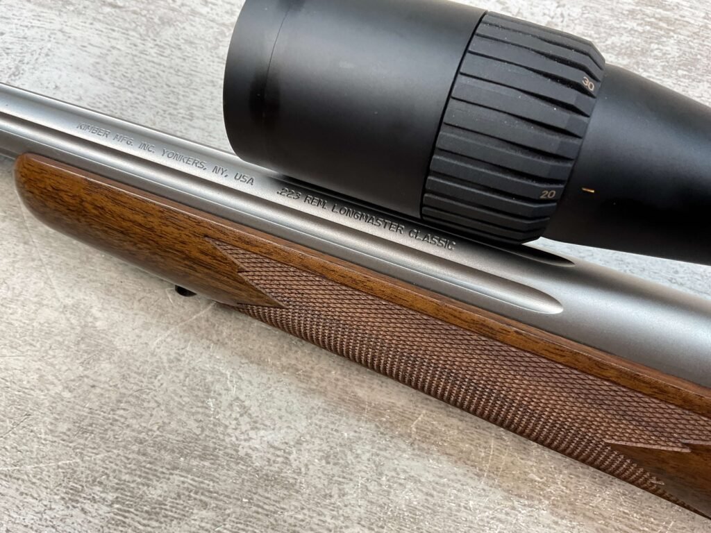 KIMBER 84M .223CAL LONGMAST CLASSIC BOLT ACTION RIFLE W/SCOPE #5-09506
