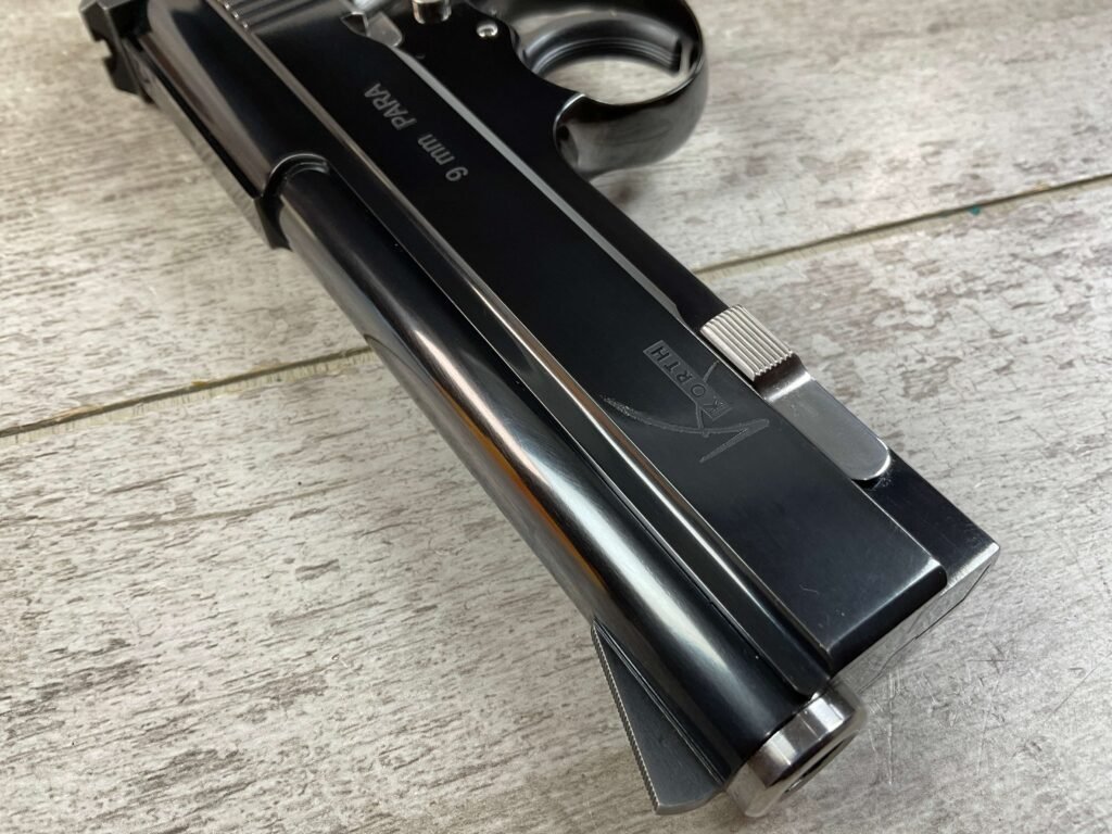 KORTH 9MM PARA CUSTOM HANDCRAFTED SEMI AUTO PISTOL, NEW, JAMES EARL JONES COLLECTION #5-10724