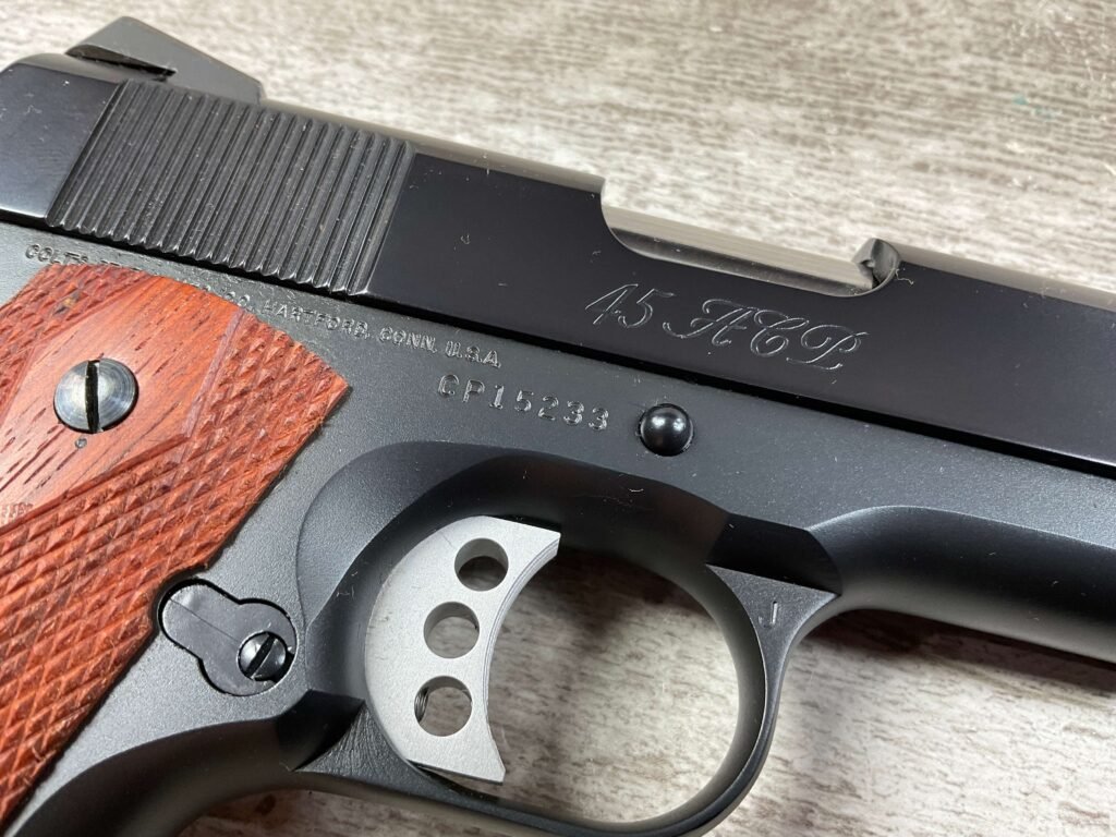 COLT / KASE REEDER CUSTOM OFFICERS ACP CONDITION ONE 45 ACE 45ACP SEMI AUTO PISTOL, JAMES EARL JONES COLLECTION #5-10726