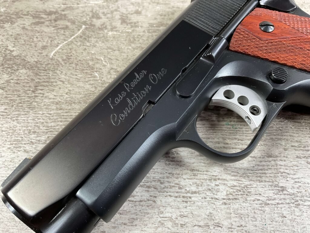 COLT / KASE REEDER CUSTOM OFFICERS ACP CONDITION ONE 45 ACE 45ACP SEMI AUTO PISTOL, JAMES EARL JONES COLLECTION #5-10726