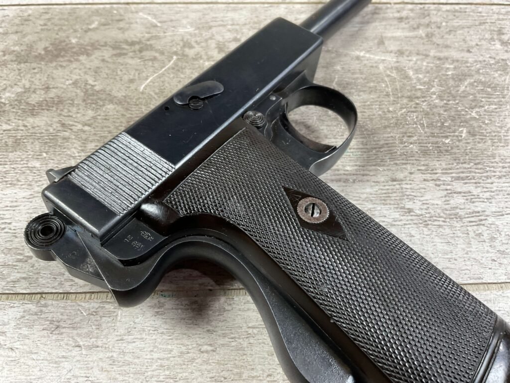 WEBLEY & SCOTT MK1 .44 SELF LOADING SEMI AUTO PISTOL, JAMES EARL JONES COLLECTION #5-10740