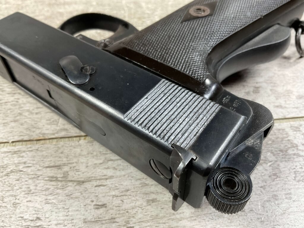 WEBLEY & SCOTT MK1 .44 SELF LOADING SEMI AUTO PISTOL, JAMES EARL JONES COLLECTION #5-10740