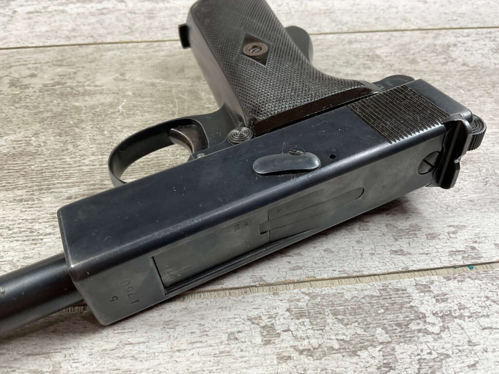 WEBLEY & SCOTT MK1 .44 SELF LOADING SEMI AUTO PISTOL, JAMES EARL JONES COLLECTION #5-10740