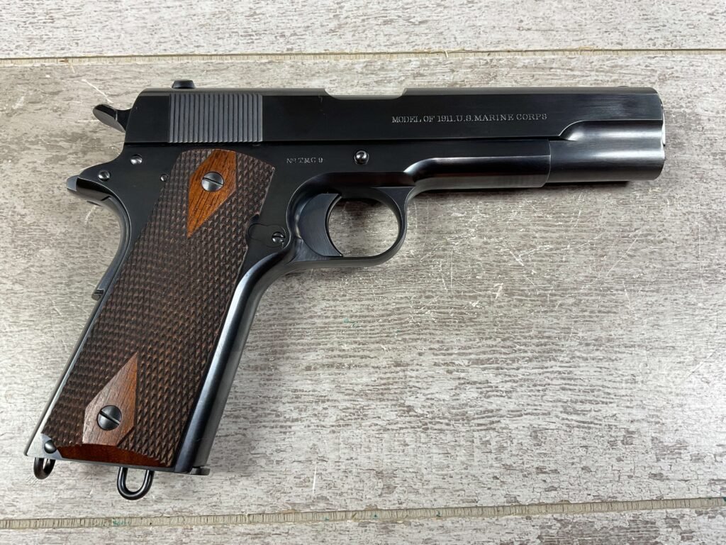 TURNBULL RESTORATION MODEL OF 1911 U.S. MARINE CORPS 45 AUTO SEMI AUTO PISTOL, JAMES EARL JONES COLLECTION #5-10729