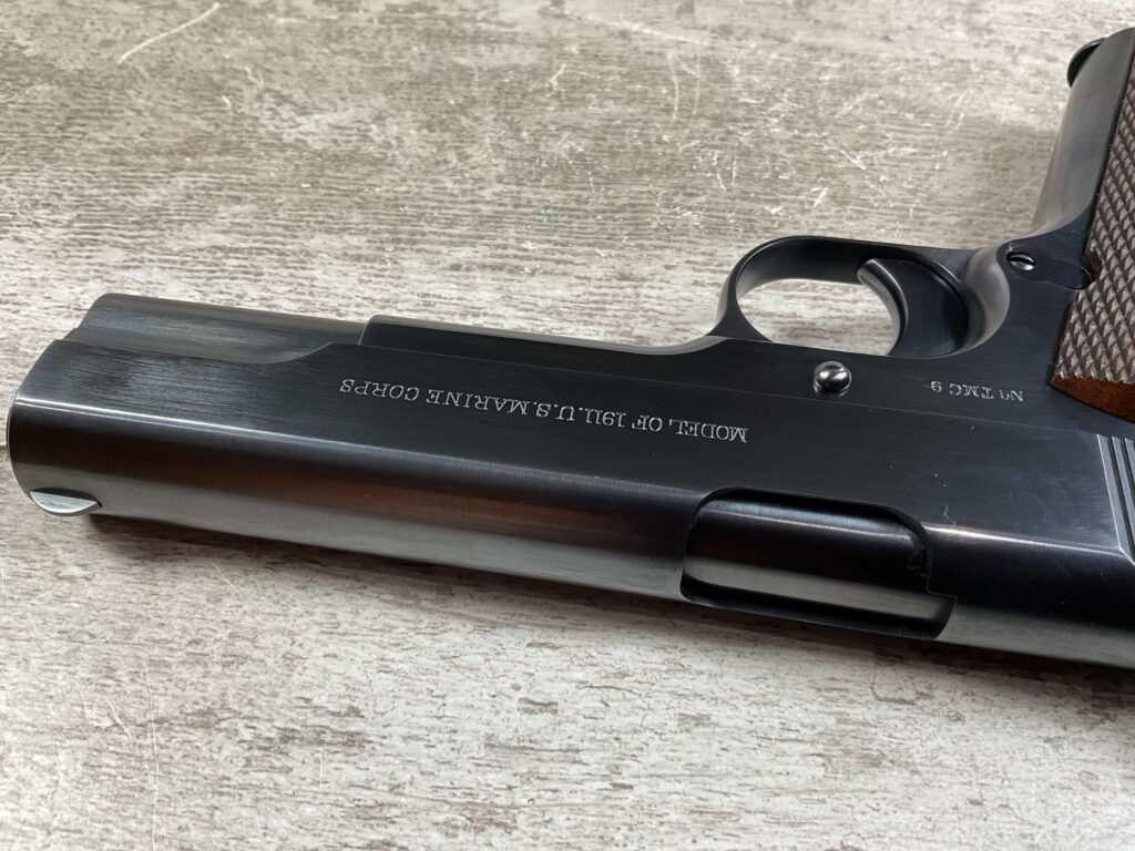 TURNBULL RESTORATION MODEL OF 1911 U.S. MARINE CORPS 45 AUTO SEMI AUTO PISTOL, JAMES EARL JONES COLLECTION #5-10729