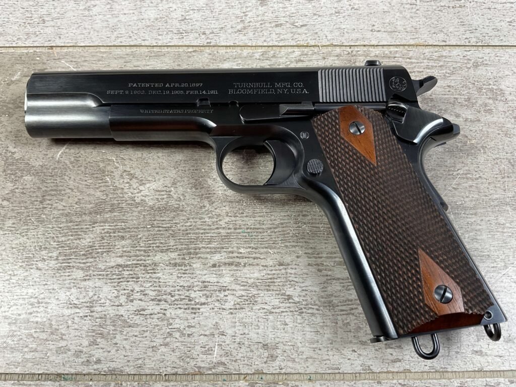 TURNBULL RESTORATION MODEL OF 1911 U.S. MARINE CORPS 45 AUTO SEMI AUTO PISTOL, JAMES EARL JONES COLLECTION #5-10729