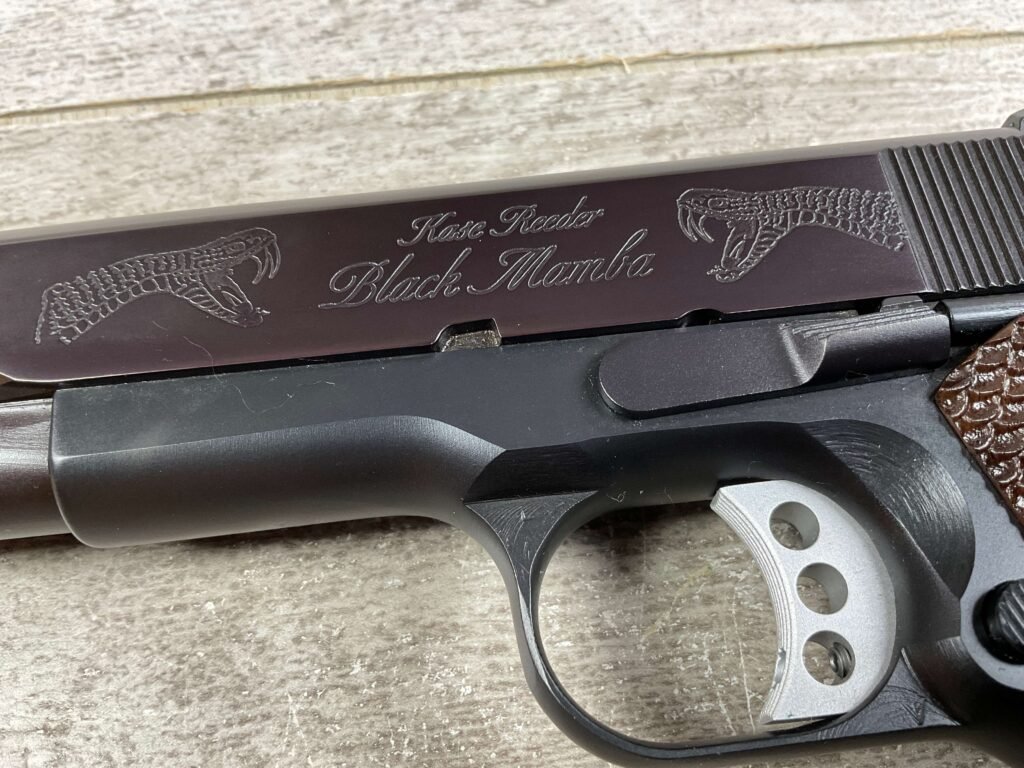 COLT / KASE REEDER CUSTOM COMBAT COMMANDER "BLACK MAMBA" 45ACP SEMI AUTO PISTOL, JAMES EARL JONES COLLECTION #5-10727