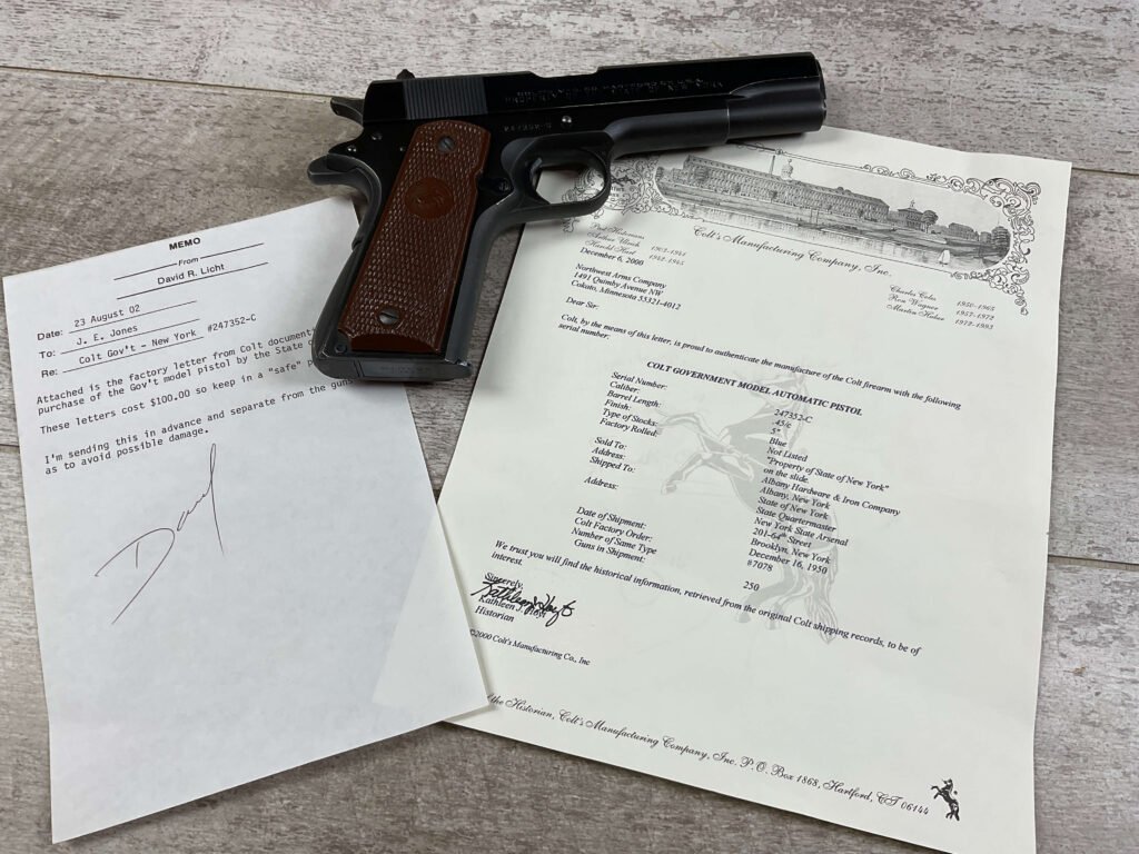 COLT 1911A1 GOVT MOD - NEW YORK 45 ACP SEMI AUTO PISTOL, JAMES EARL JONES COLLECTION #5-10728