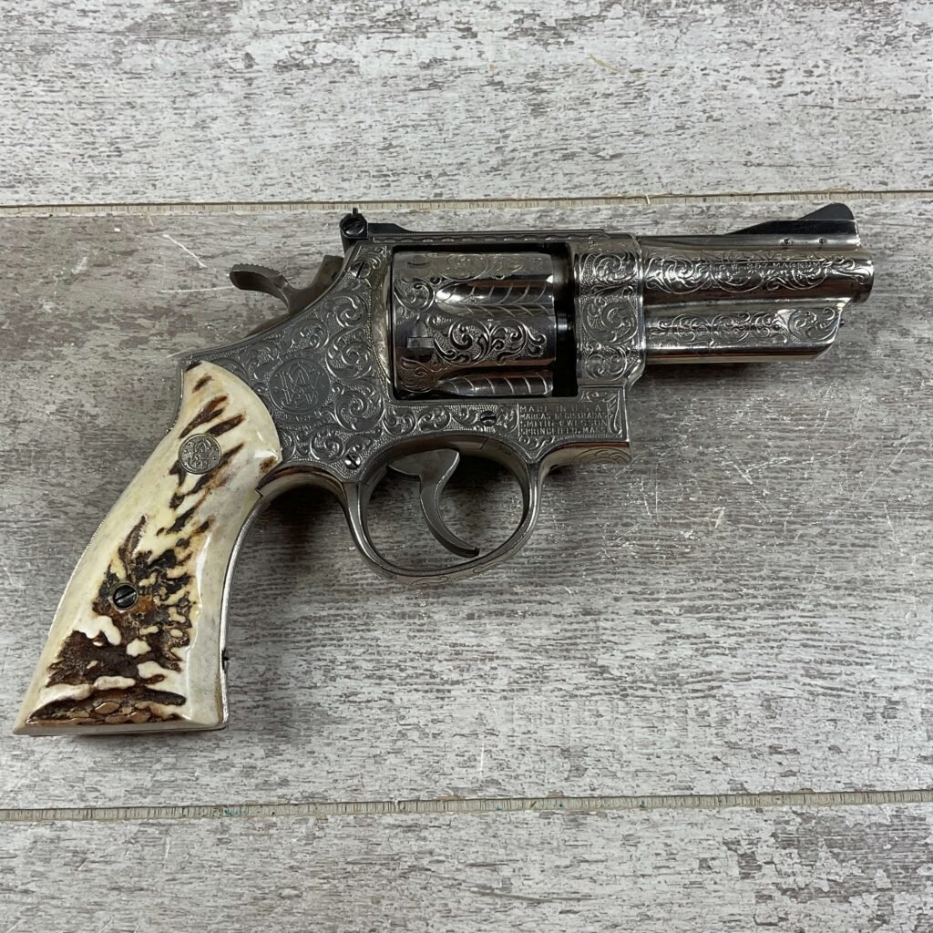 SMITH & WESSON S&W MODEL 27 .357MAG NICKLE & ENGRAVED REVOLVER, JAMES EARL JONES COLLECTION #5-10731