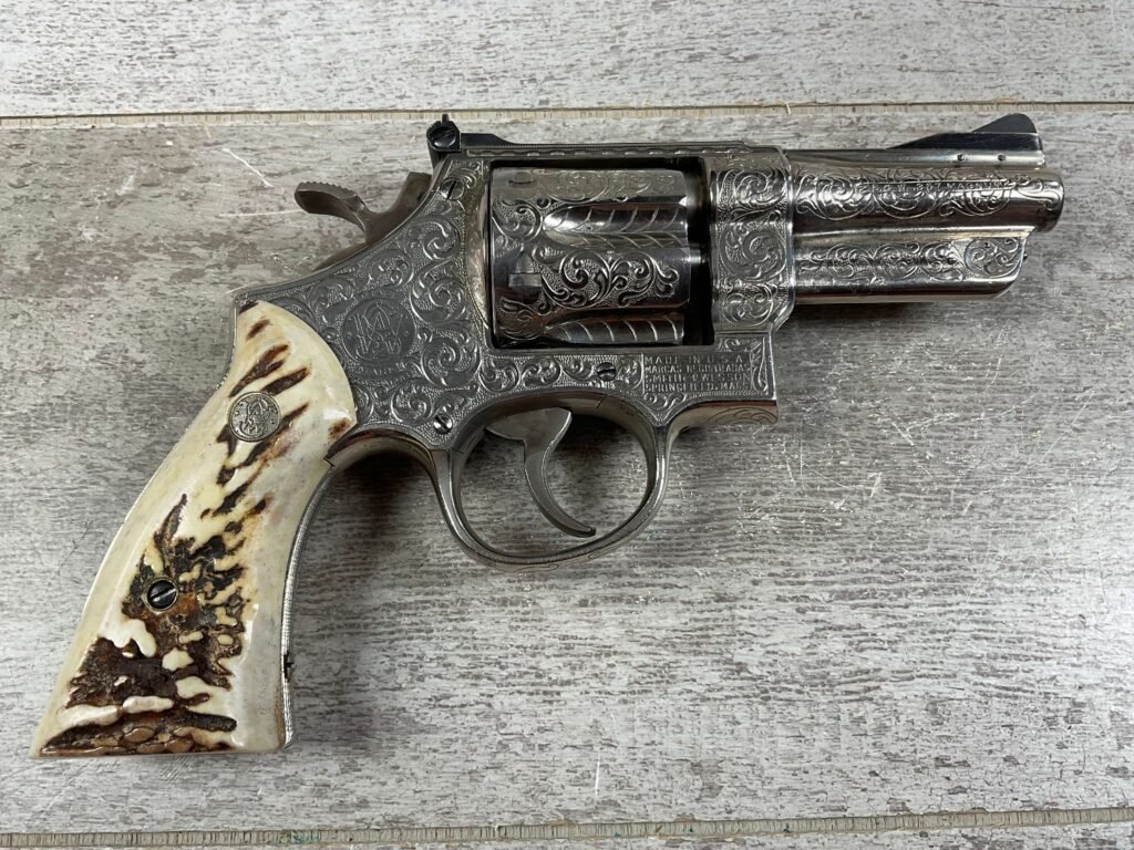 SMITH & WESSON S&W MODEL 27 .357MAG NICKLE & ENGRAVED REVOLVER, JAMES EARL JONES COLLECTION #5-10731