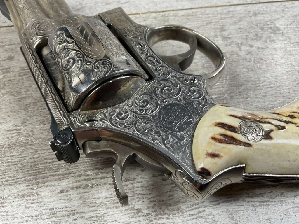 SMITH & WESSON S&W MODEL 27 .357MAG NICKLE & ENGRAVED REVOLVER, JAMES EARL JONES COLLECTION #5-10731