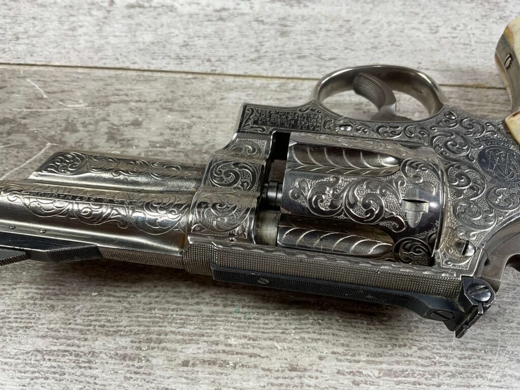 SMITH & WESSON S&W MODEL 27 .357MAG NICKLE & ENGRAVED REVOLVER, JAMES EARL JONES COLLECTION #5-10731