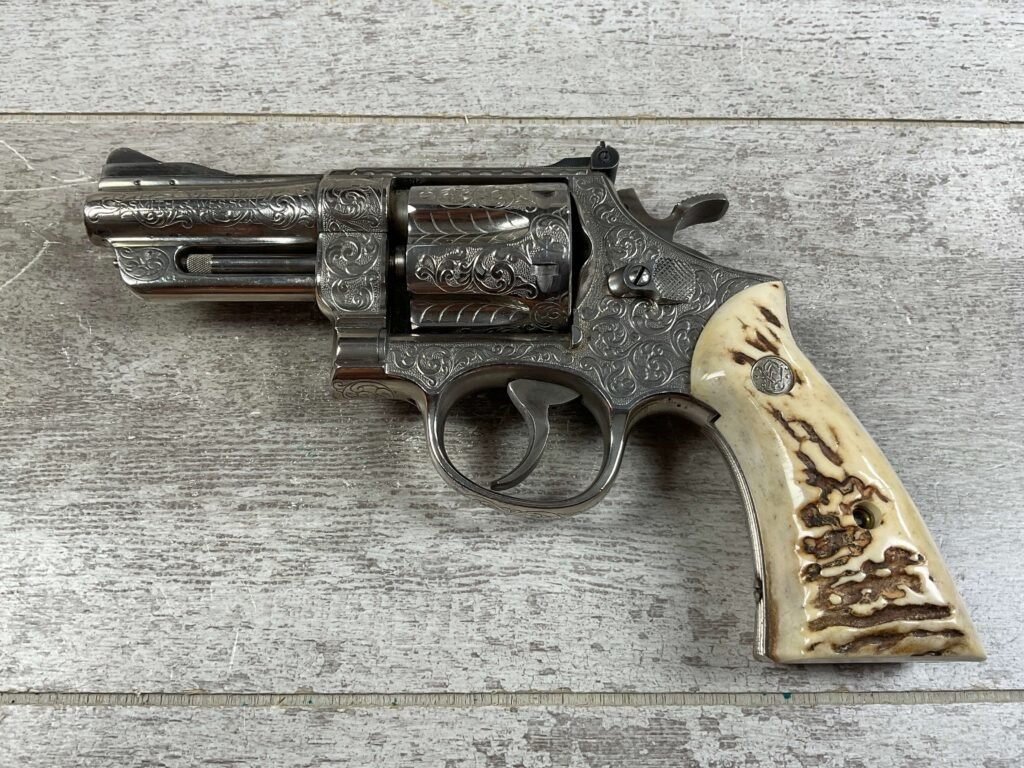 SMITH & WESSON S&W MODEL 27 .357MAG NICKLE & ENGRAVED REVOLVER, JAMES EARL JONES COLLECTION #5-10731