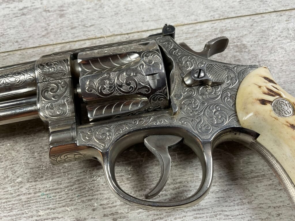 SMITH & WESSON S&W MODEL 27 .357MAG NICKLE & ENGRAVED REVOLVER, JAMES EARL JONES COLLECTION #5-10731