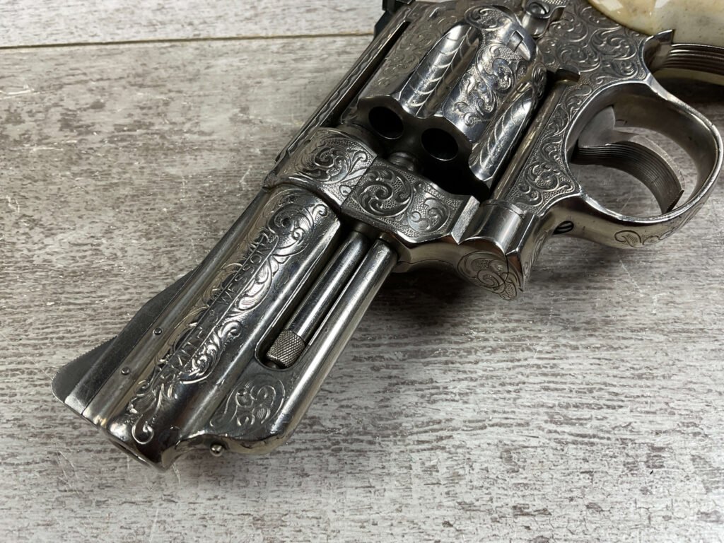 SMITH & WESSON S&W MODEL 27 .357MAG NICKLE & ENGRAVED REVOLVER, JAMES EARL JONES COLLECTION #5-10731