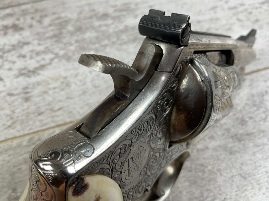 SMITH & WESSON S&W MODEL 27 .357MAG NICKLE & ENGRAVED REVOLVER, JAMES EARL JONES COLLECTION #5-10731