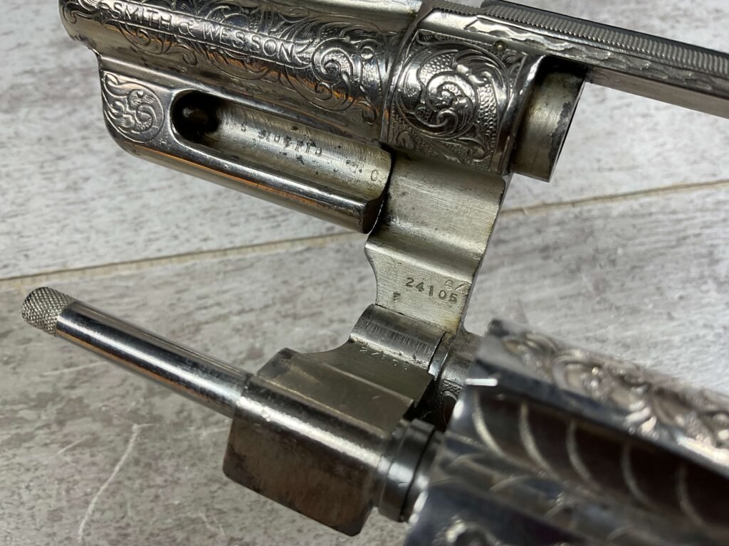 SMITH & WESSON S&W MODEL 27 .357MAG NICKLE & ENGRAVED REVOLVER, JAMES EARL JONES COLLECTION #5-10731