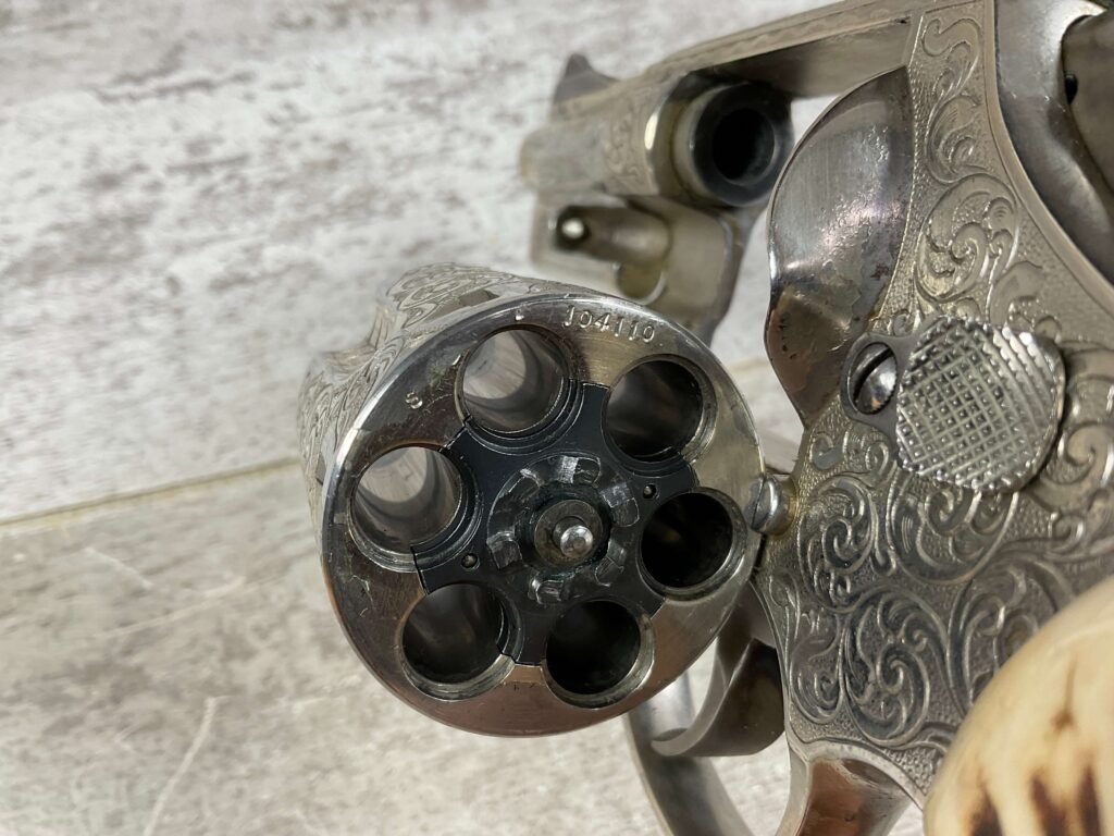 SMITH & WESSON S&W MODEL 27 .357MAG NICKLE & ENGRAVED REVOLVER, JAMES EARL JONES COLLECTION #5-10731