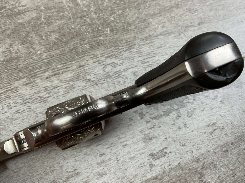 IVER JOHNSON .38 BREAK TOP NICKLE & ENGRAVED REVOLVER, JAMES EARL JONES COLLECTION #5-10734