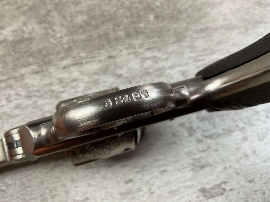 IVER JOHNSON .38 BREAK TOP NICKLE & ENGRAVED REVOLVER, JAMES EARL JONES COLLECTION #5-10734