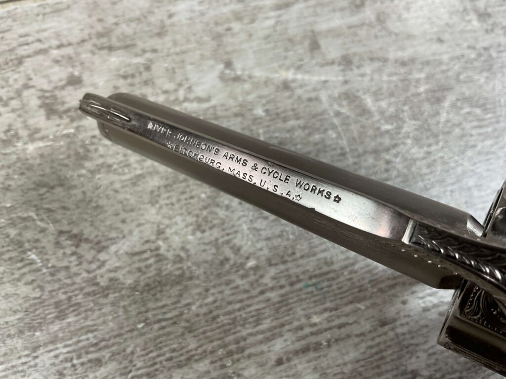 IVER JOHNSON .38 BREAK TOP NICKLE & ENGRAVED REVOLVER, JAMES EARL JONES COLLECTION #5-10734