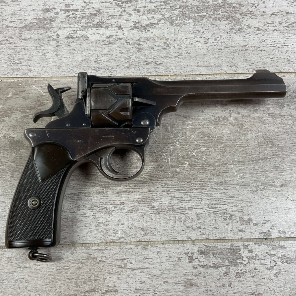 WEBLEY-FOSBERY .455 CORDITE "AUTOMATIC" REVOLVER. JAMES EARL JONES COLLECTION #5-10738
