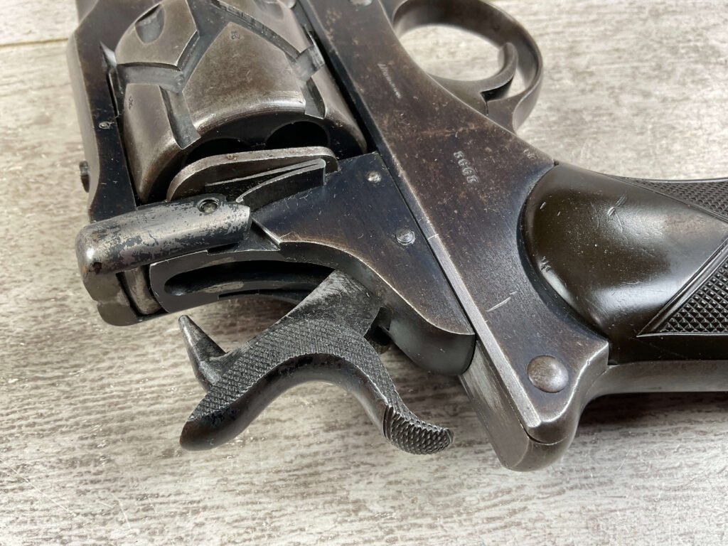 WEBLEY-FOSBERY .455 CORDITE "AUTOMATIC" REVOLVER. JAMES EARL JONES COLLECTION #5-10738