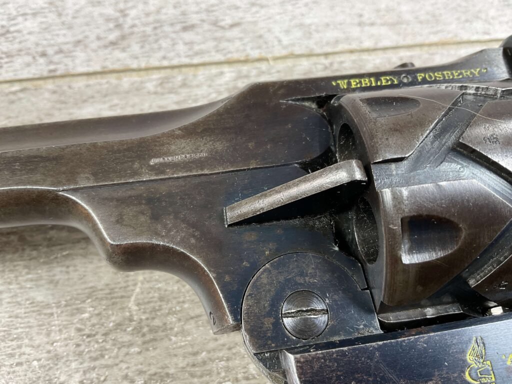 WEBLEY-FOSBERY .455 CORDITE "AUTOMATIC" REVOLVER. JAMES EARL JONES COLLECTION #5-10738
