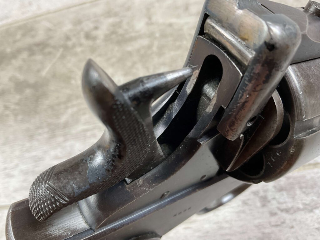 WEBLEY-FOSBERY .455 CORDITE "AUTOMATIC" REVOLVER. JAMES EARL JONES COLLECTION #5-10738