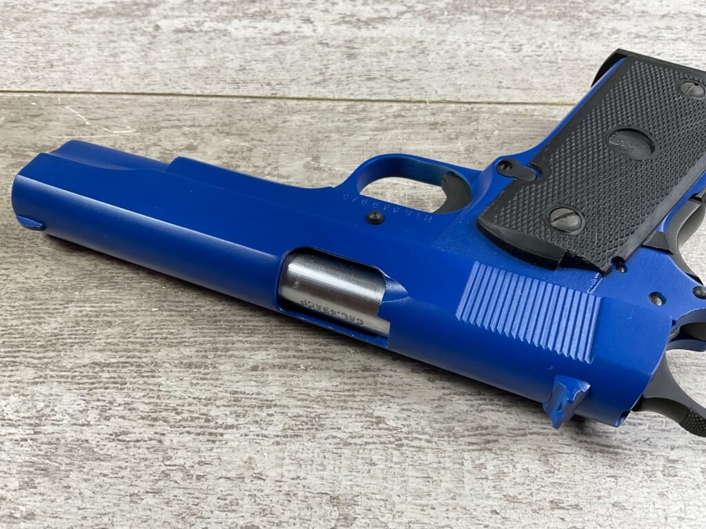 ROCK ISLAND 1911 .45ACP SEMI AUTO PISTOL, BLUE FINISH, JAMES EARL JONES COLLECTION #5-10745