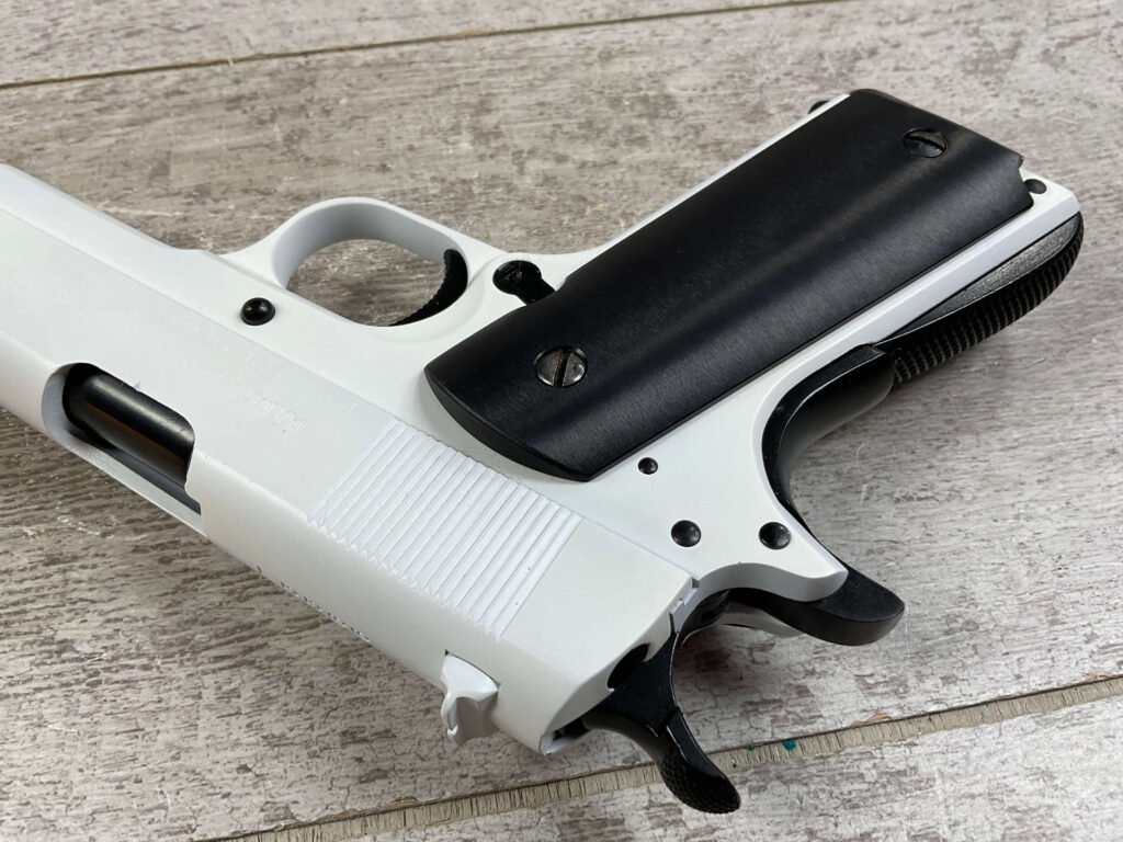 D.G.F.M. 1911A1 .22LR SEMI AUTO PISTOL, WHITE FINISH, JAMES EARL JONES COLLECTION #5-10746
