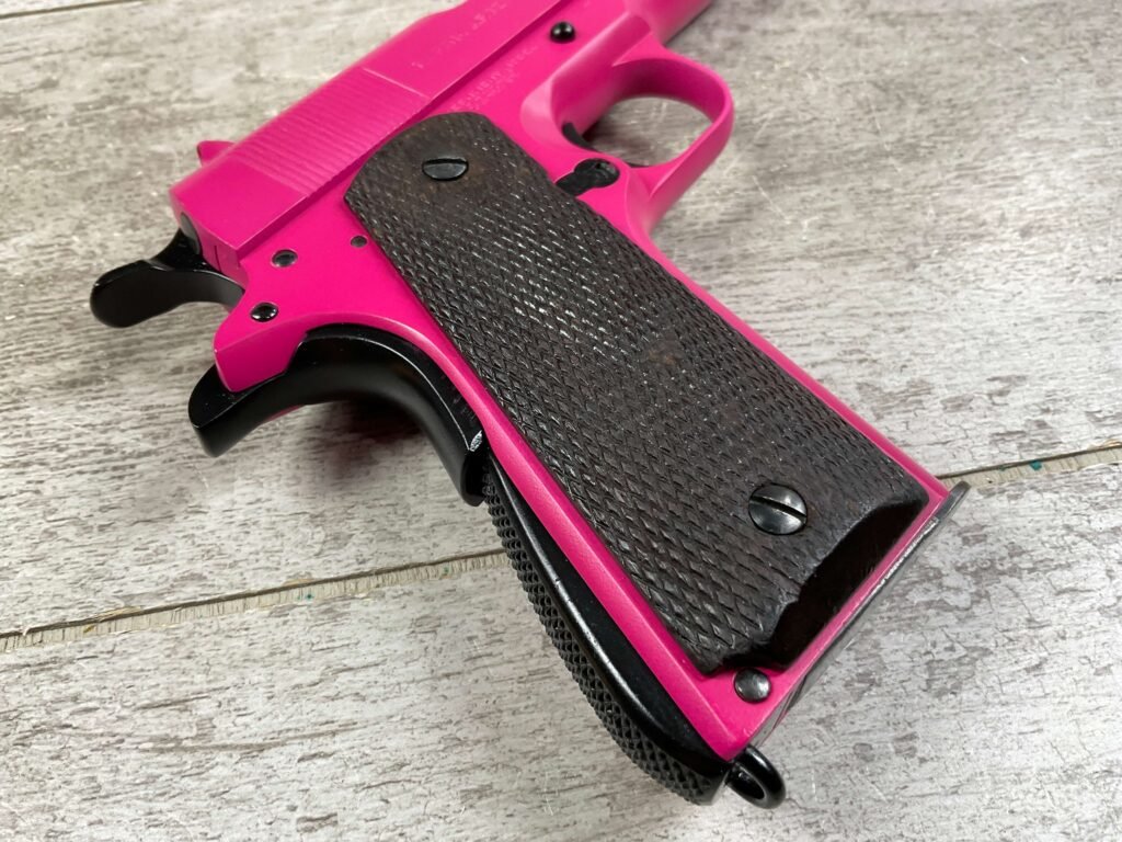 COLT GOVT MODEL 1911A1 .45ACP, 1925 MFR FRAME, PINK, JAMES EARL JONES COLLECTION #5-10747