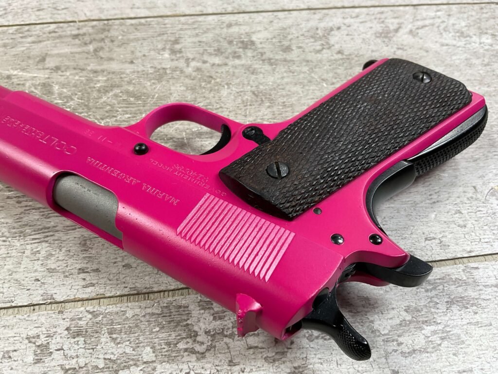 COLT GOVT MODEL 1911A1 .45ACP, 1925 MFR FRAME, PINK, JAMES EARL JONES COLLECTION #5-10747
