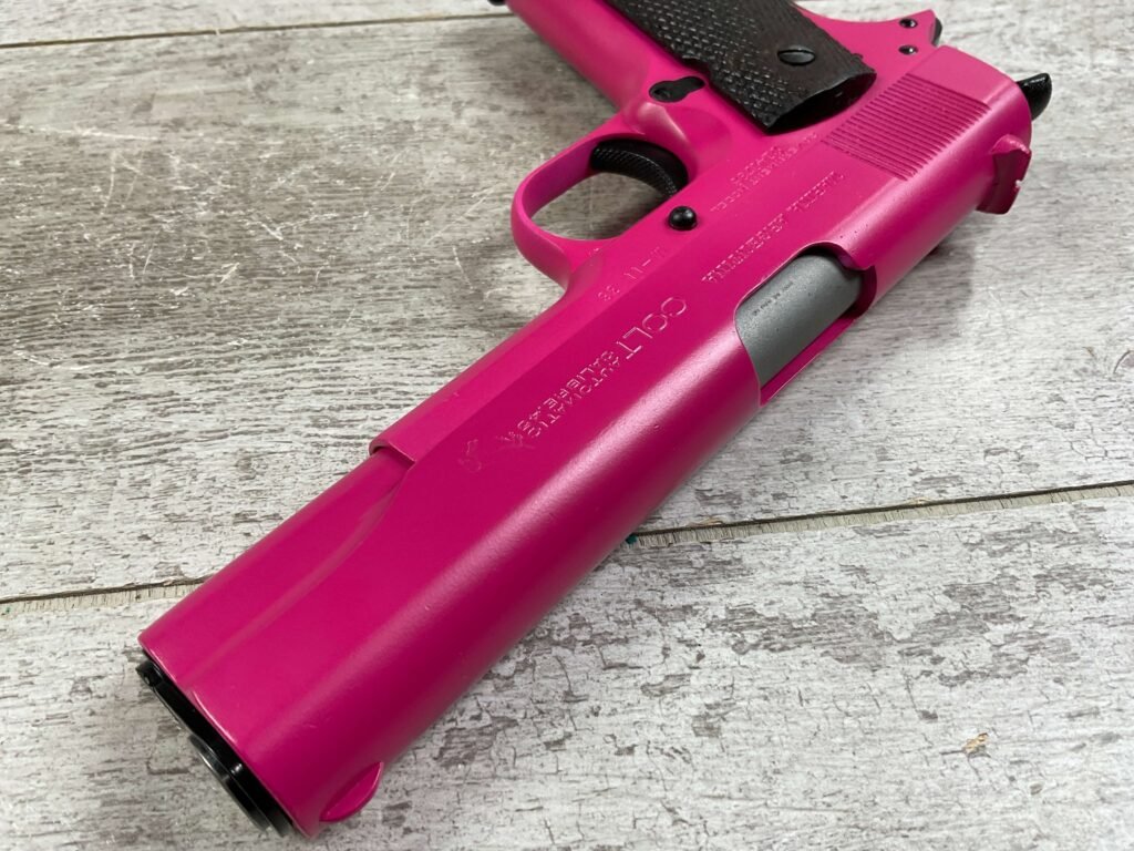 COLT GOVT MODEL 1911A1 .45ACP, 1925 MFR FRAME, PINK, JAMES EARL JONES COLLECTION #5-10747