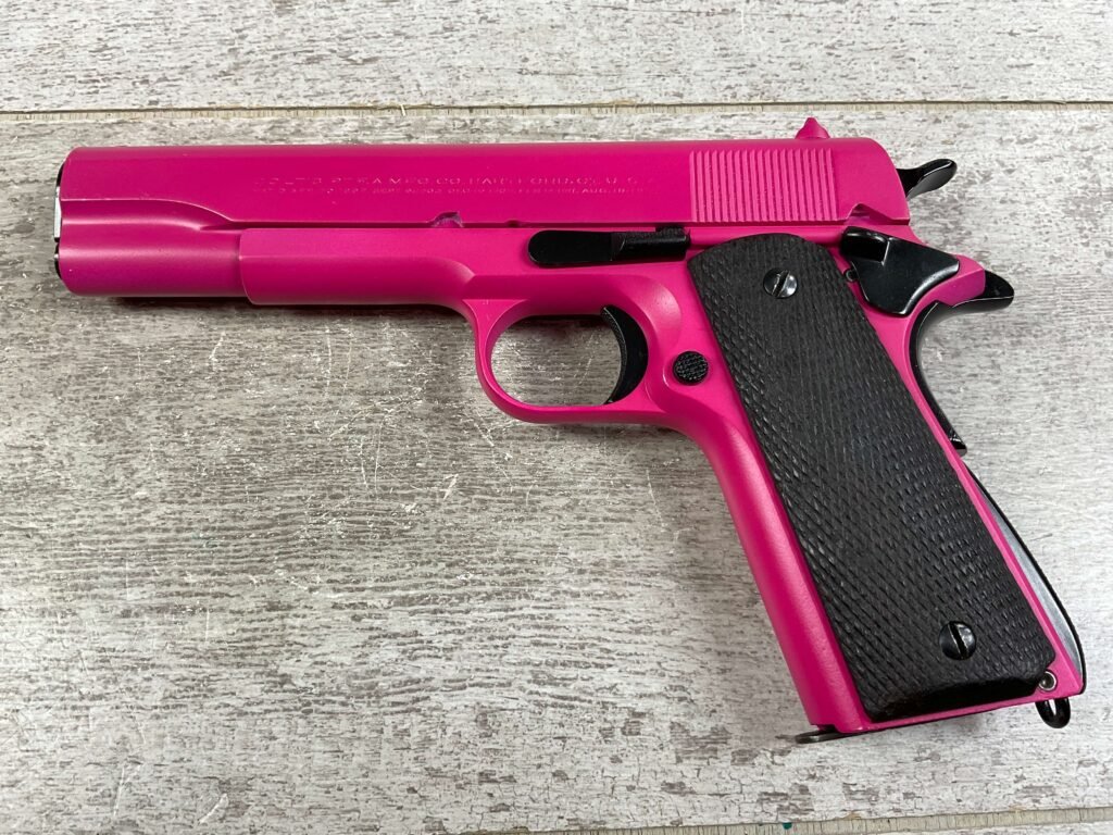 COLT GOVT MODEL 1911A1 .45ACP, 1925 MFR FRAME, PINK, JAMES EARL JONES COLLECTION #5-10747