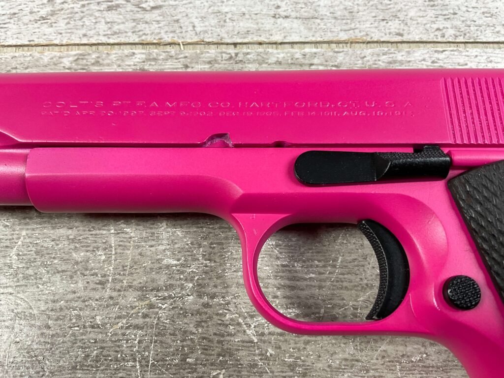 COLT GOVT MODEL 1911A1 .45ACP, 1925 MFR FRAME, PINK, JAMES EARL JONES COLLECTION #5-10747