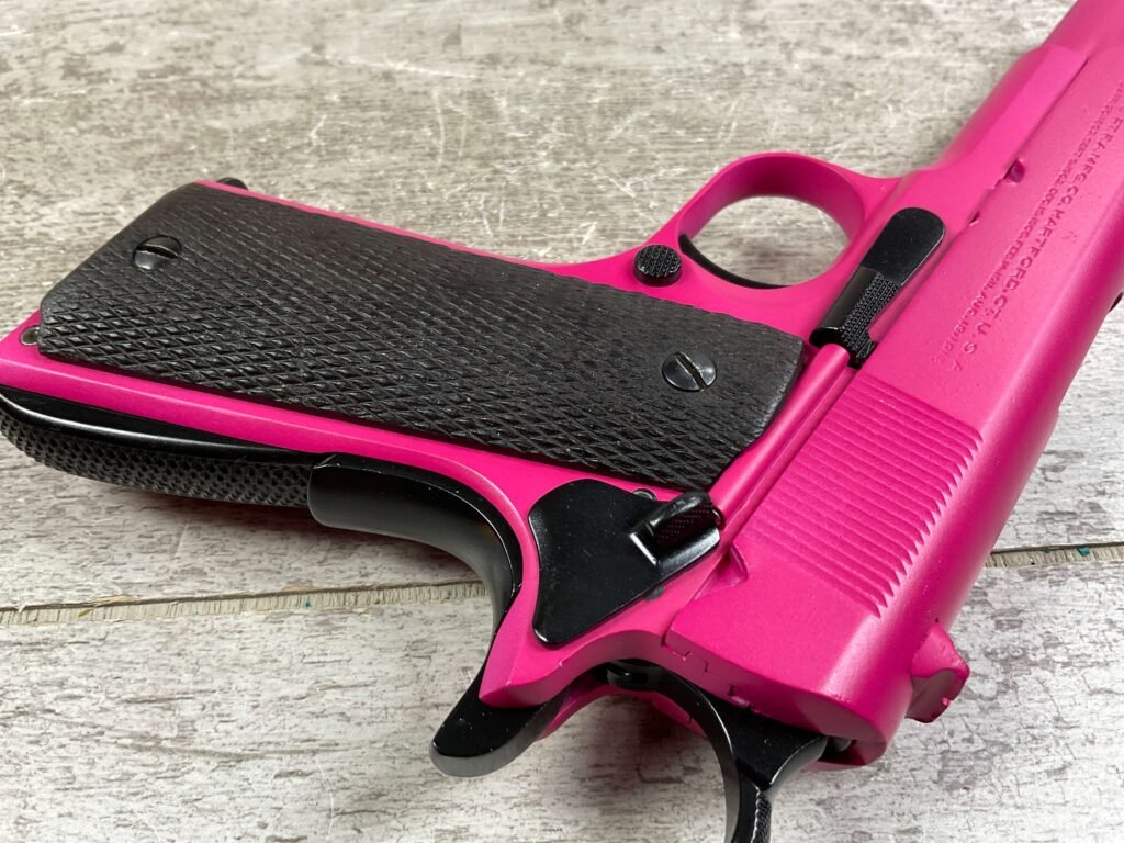 COLT GOVT MODEL 1911A1 .45ACP, 1925 MFR FRAME, PINK, JAMES EARL JONES COLLECTION #5-10747