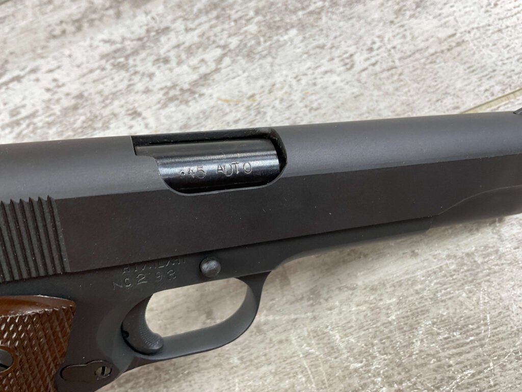 KOREAN / PUSAN JIN IRON WORKS .45ACP SEMI AUTO PISTOL, PROFESSIONALLY REFINISHED, JAMES EARL JONES COLLECTION #5-10751