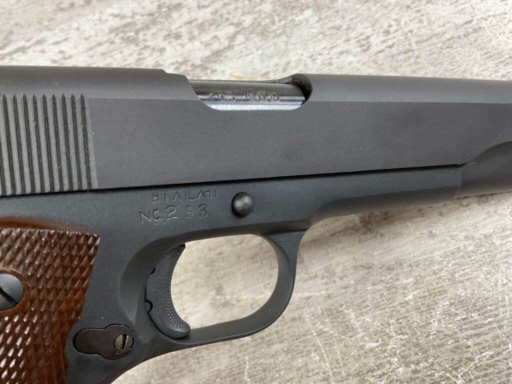 KOREAN / PUSAN JIN IRON WORKS .45ACP SEMI AUTO PISTOL, PROFESSIONALLY REFINISHED, JAMES EARL JONES COLLECTION #5-10751