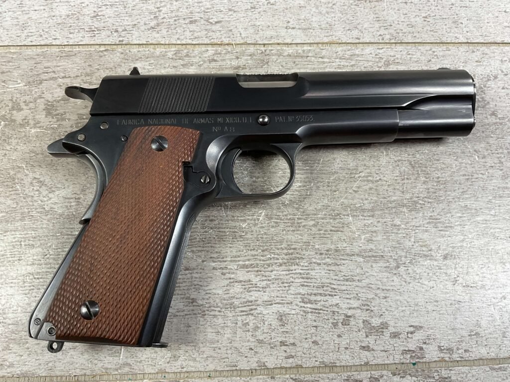 MEXICAN OBREGON 1911A1 .45ACP SEMI AUTO PISTOL, PROFESSIONALLY RESTORED, JAMES EARL JONES COLLECTION, MINTY #5-10753
