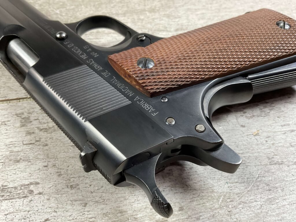 MEXICAN OBREGON 1911A1 .45ACP SEMI AUTO PISTOL, PROFESSIONALLY RESTORED, JAMES EARL JONES COLLECTION, MINTY #5-10753